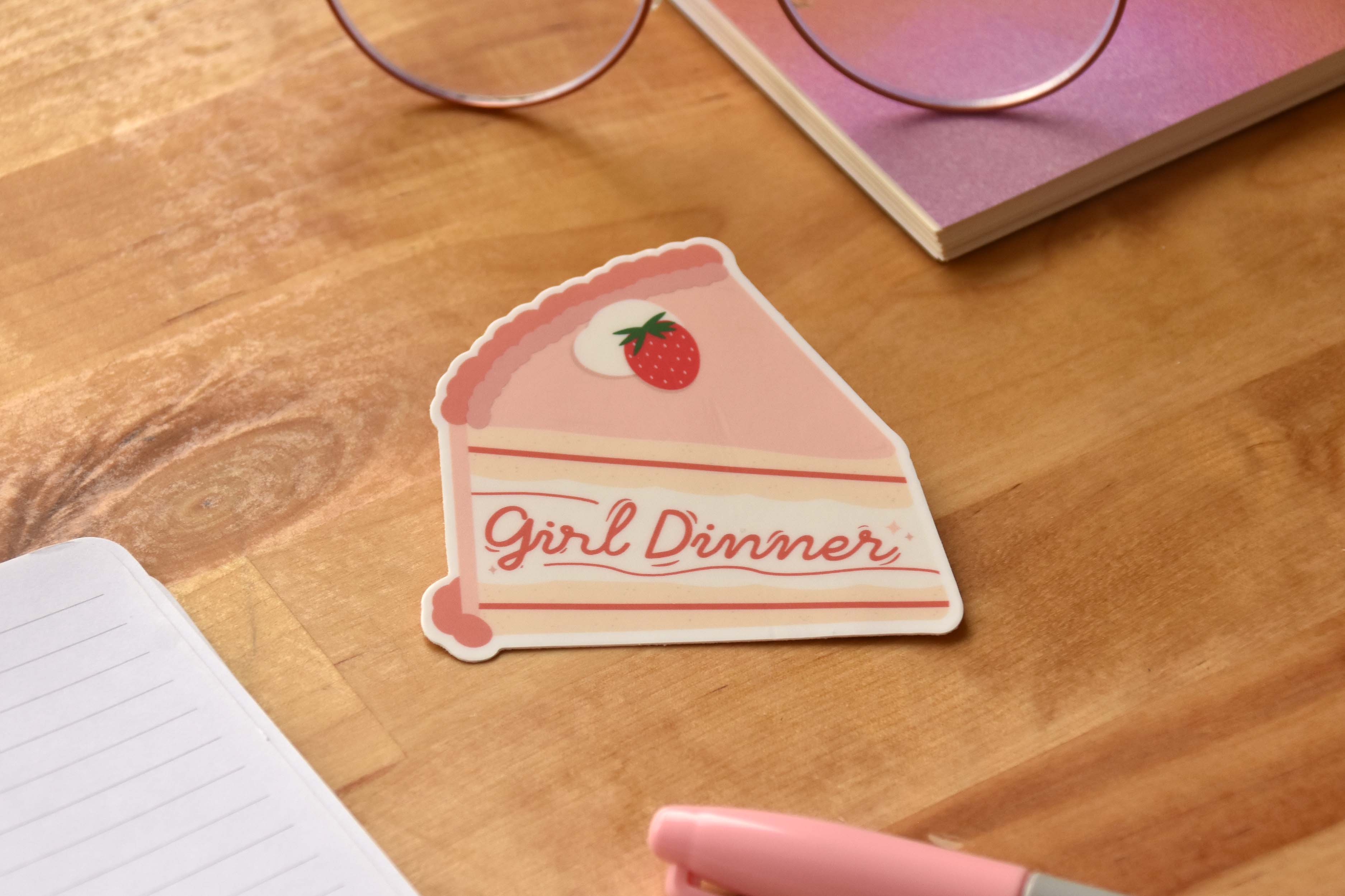 The Franki Hanke - Wholesale Sticker - Girl Dinner Cake Slice Sticker4