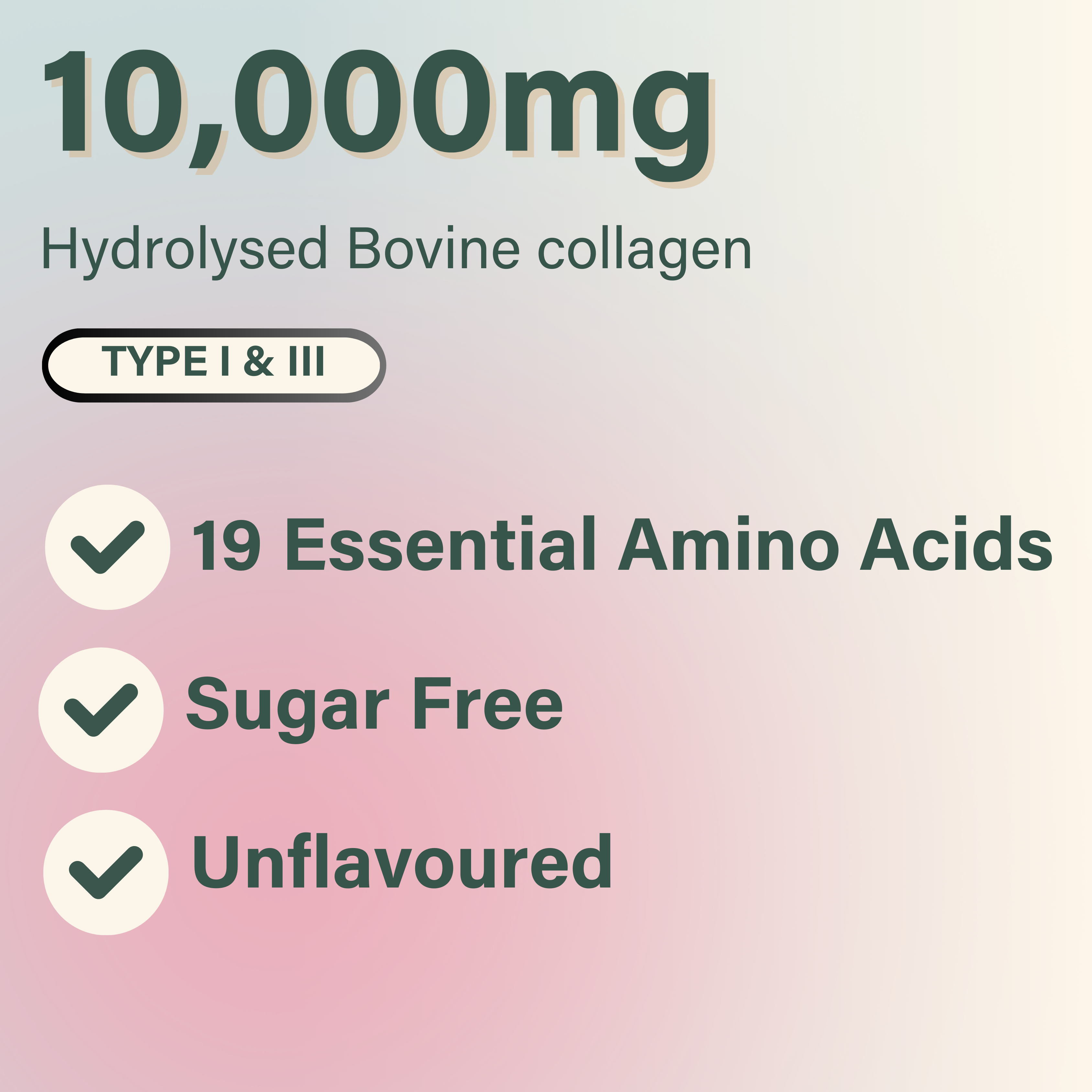 Nutri Beauties – wholesale Protein/superfood powder – 18x NUTRI BEAUTIES Pure Bovine Collagen Powder 10,000Mg7