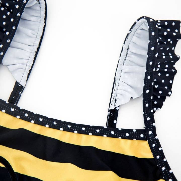 Little Chic Boutique - Wholesale One Piece Swimsuit - Kids - Baby/Toddler Girl's Honey Bee Design One-Piece Design Swimsuit