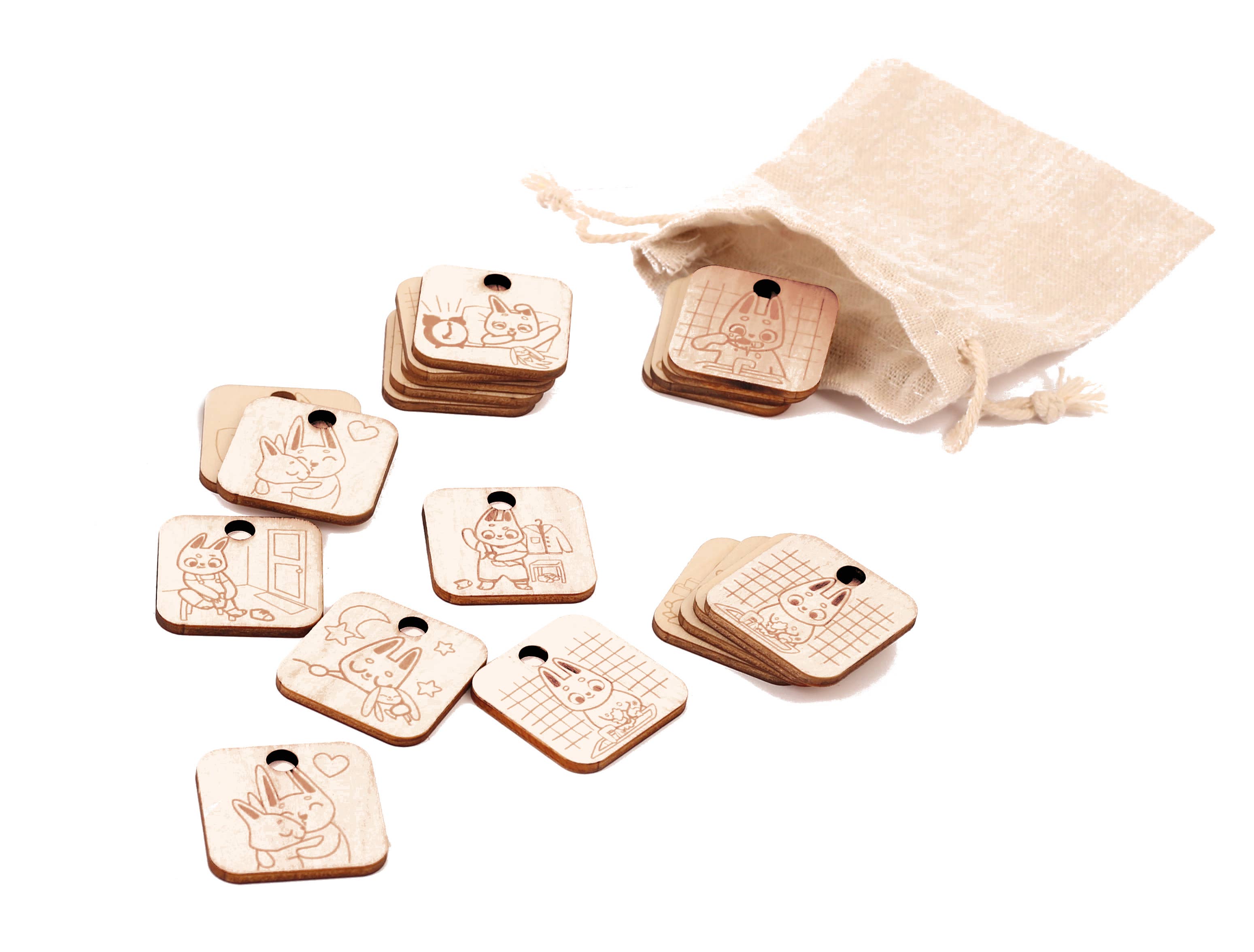 Graine Créative - Wholesale Wood Toy - Kids - WOOD ROUTINE TABLE5