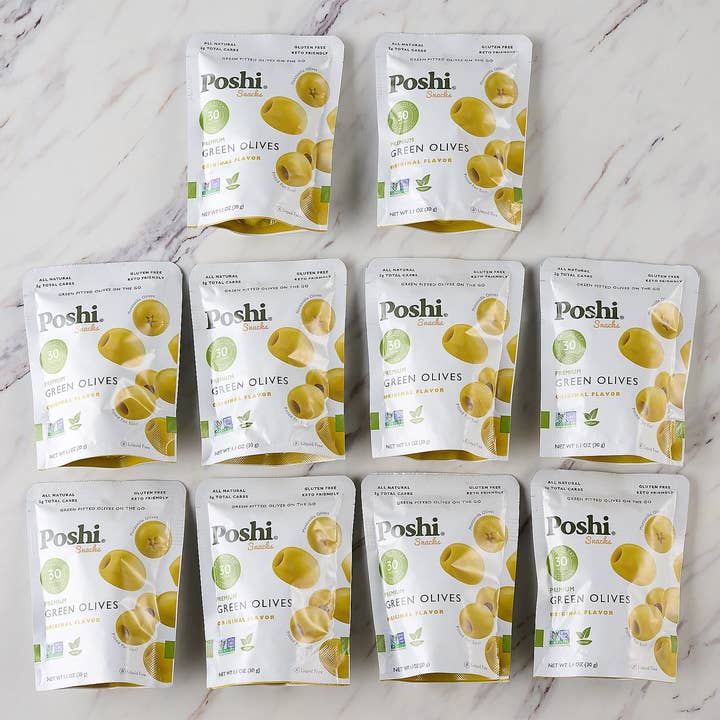POSHI - Wholesale Olives - Poshi Olives - Premium Green Olives 1.1oz/103