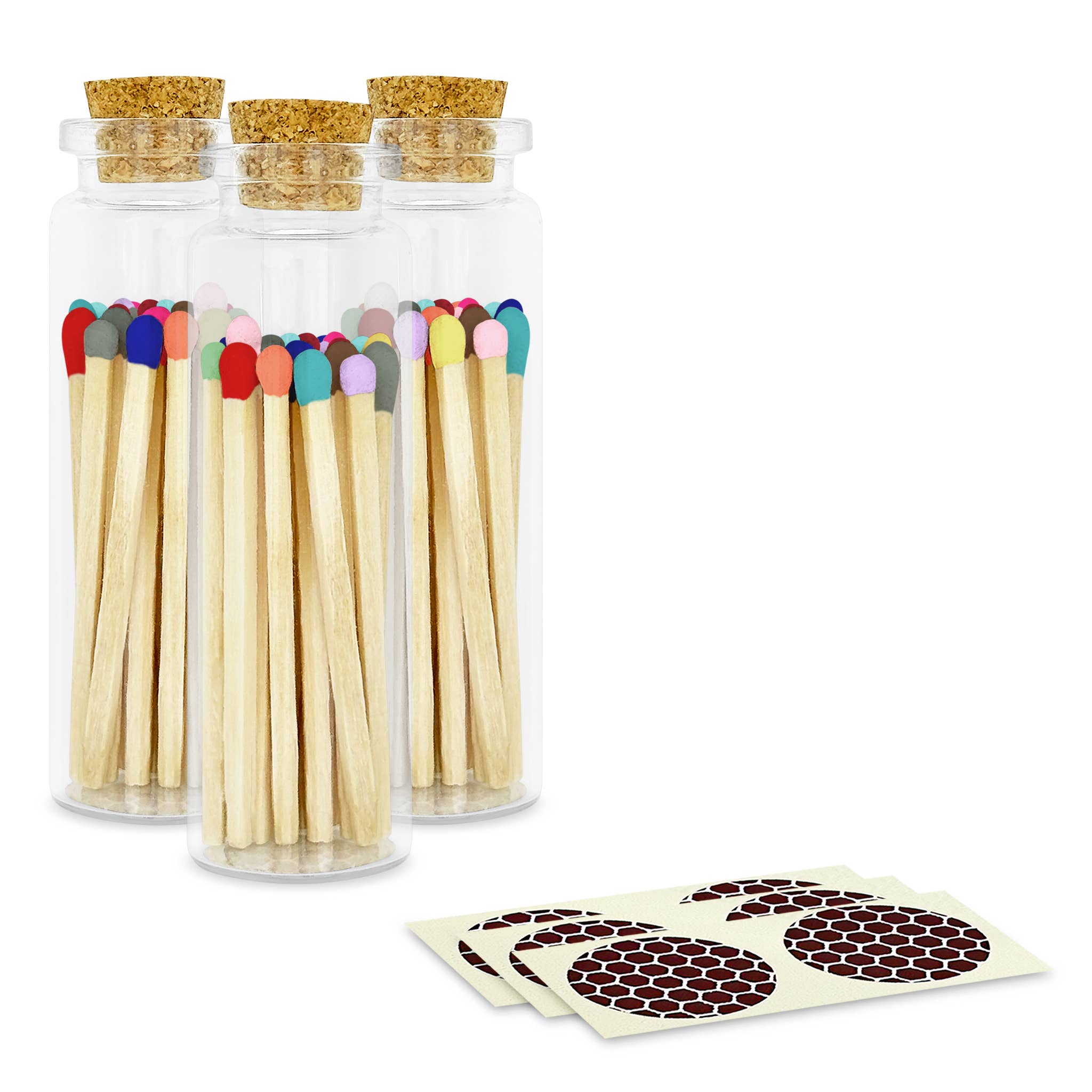 Thankful Greetings - Wholesale Matches - 2" Matches + Small Bottle - Color of Your Choice + Strikers33
