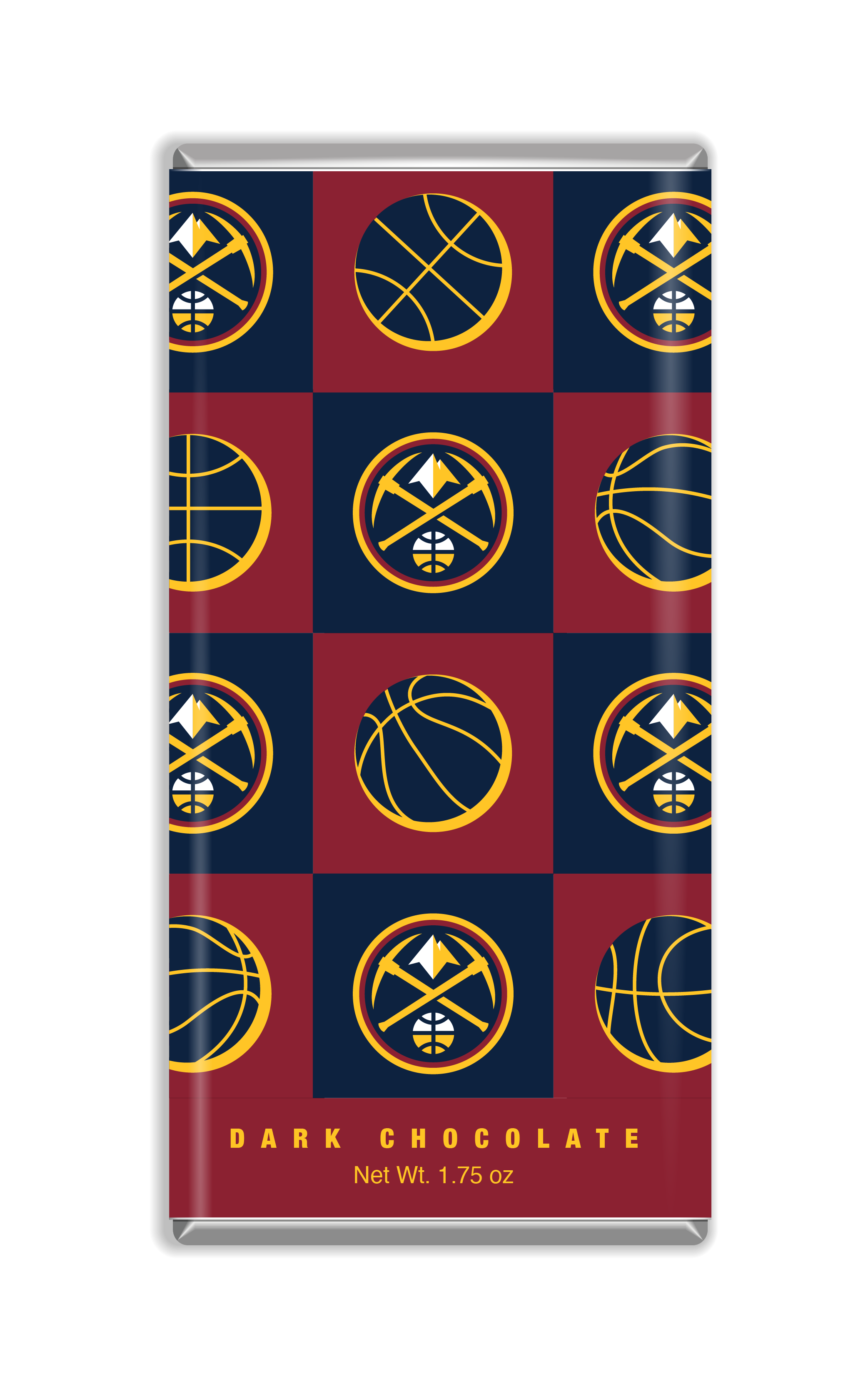 Game On Foods - Wholesale Chocolate Bar - Denver Nuggets 1.75oz Dark Chocolate Bars (24ct)0