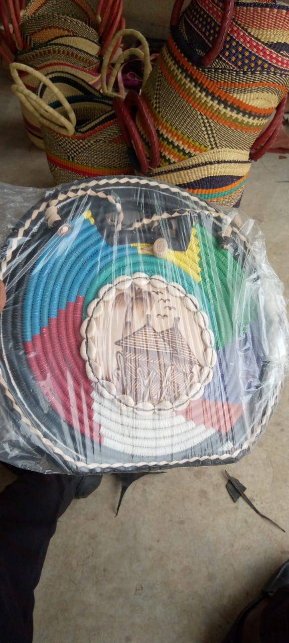 Elimicah - Vendita all'ingrosso Borsa con manico - Donna - Fondo piatto/parte superiore tonda/borsa Burkina Faso/Borsa in rafia Burkina8