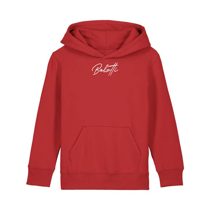 Kindertrui met Capuchon van Biokatoen - Rood voor wholesale door BALOTTI