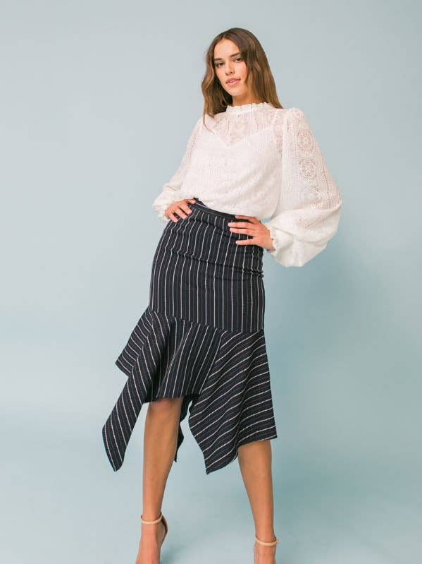 A WOVEN SKIRT-BIK1195-JS for wholesale by FLYING TOMATO