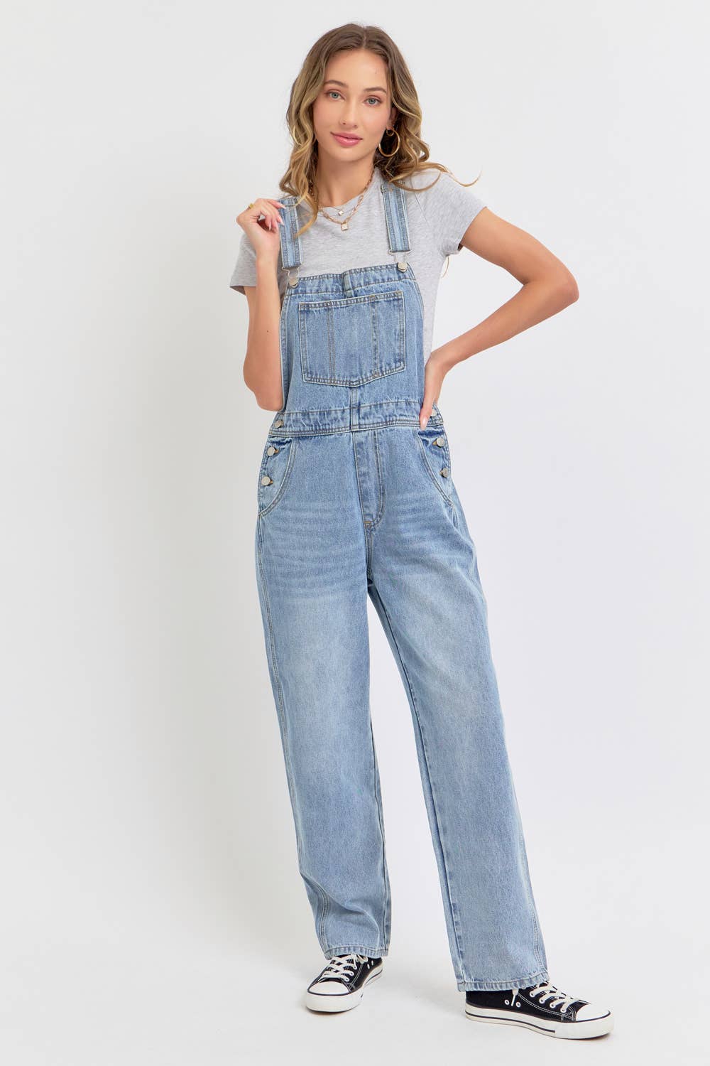 Sweet Lovely by Jen - Vente Salopette – femme - Salopette en denim intemporelle et essentielle24