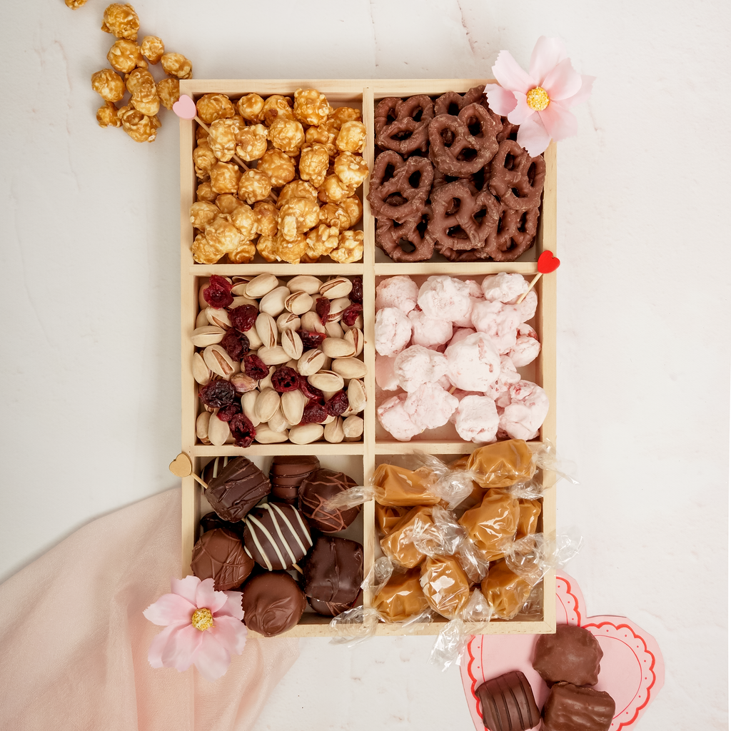 Woodpeckers Crafts - Wholesale Serving Tray - Rectangle 6-Section Tray1