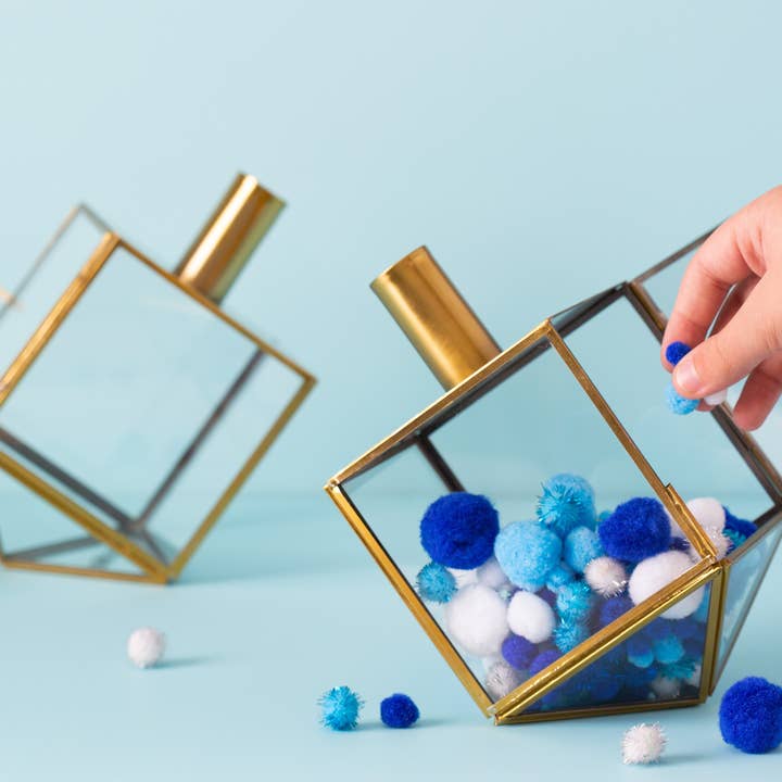 Talia Dreidel Terrarium - Gold for wholesale by Adara Rituals