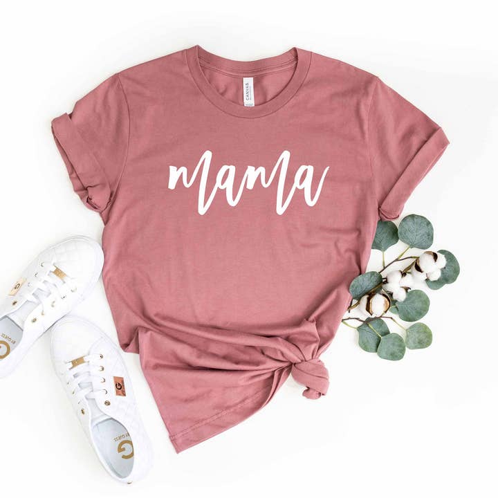 Mama (Script) - Chemises pour adultes pour la vente par Lillie Dimple