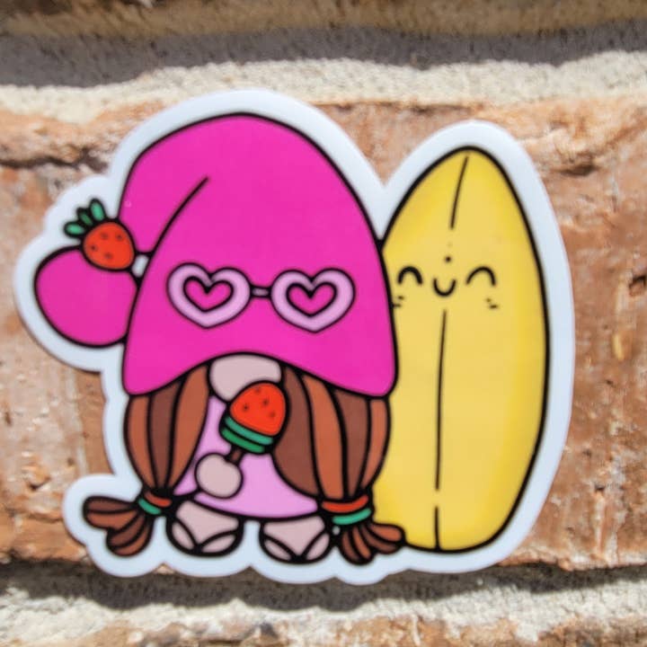 3 inch Water resistant laminated vinyl sticker for wholesale by Kodaandmom