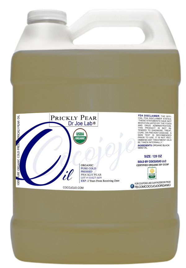 Coco jojo – wholesale Bad- och kroppsolja – Prickly Pear-olja – USDA-certifierad ekologisk, kallpressad och oraffinerad0