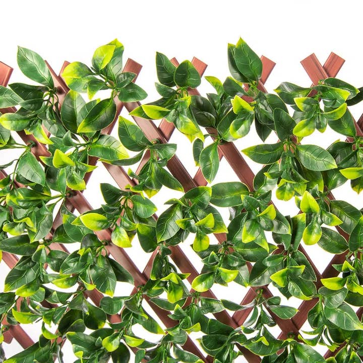 Designer Plants - Wholesale Trellis - Expandable Faux Jasmine Trellis Privacy Fence (Variable Size) UV Resistant 72" x 36"