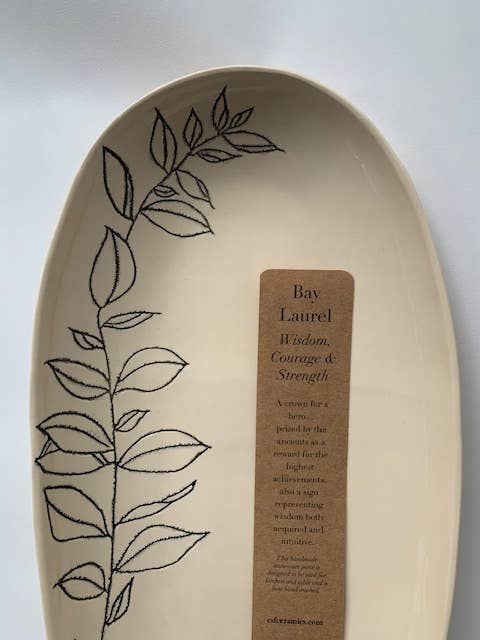 CSF Ceramics – Engroshandel Serveringsskål – Oval serveringsskål: Bay Laurel3
