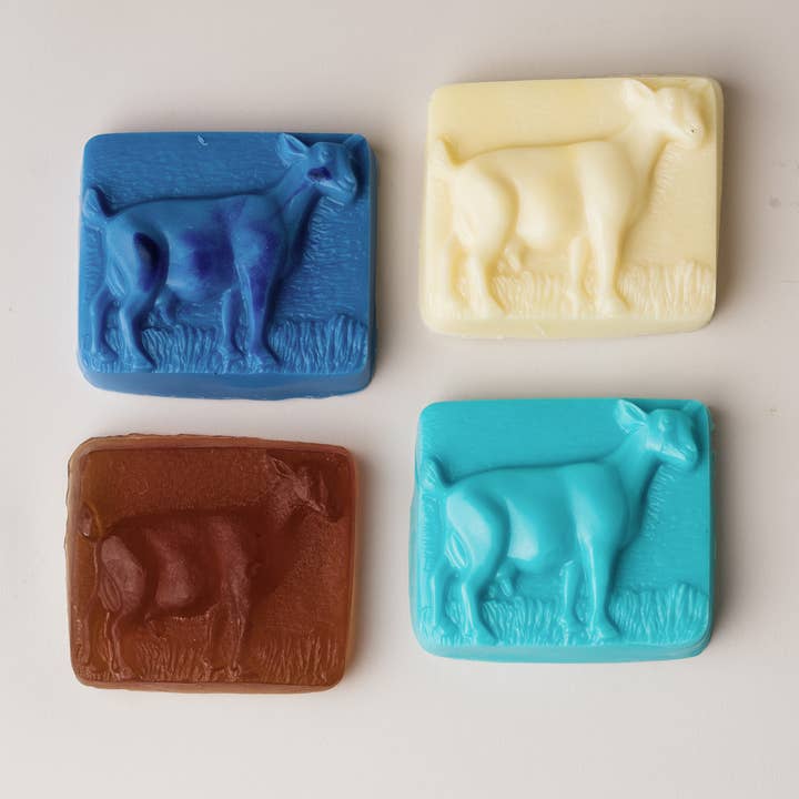 Harvest + Harmony Goat Shaped Goat Milk Soap 4 Pack for wholesale by Harvest + Harmony