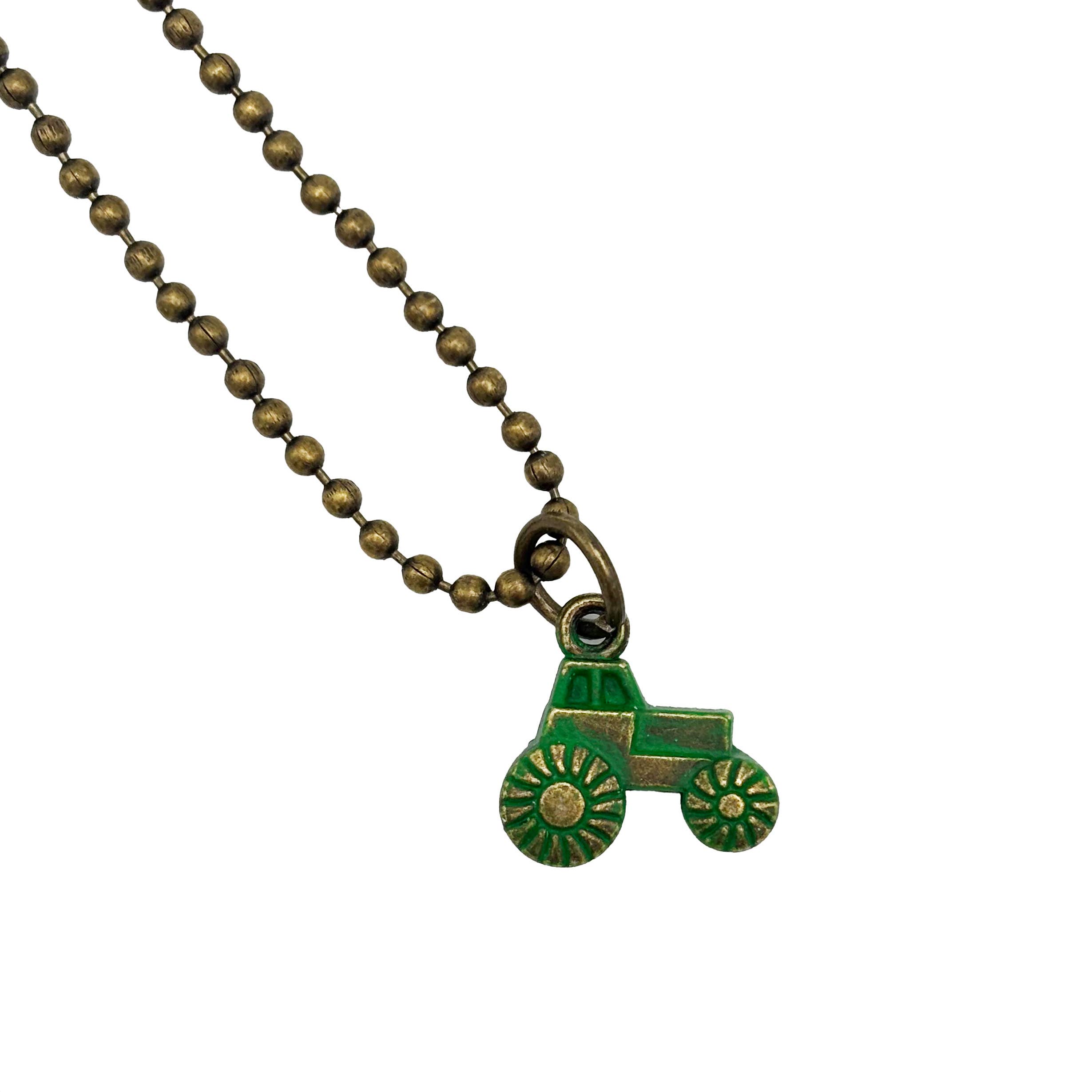 Gleeful Peacock - Wholesale Individual Charm/Pendant - Tractor Charm Bracelet, Necklace, or Charm Only5