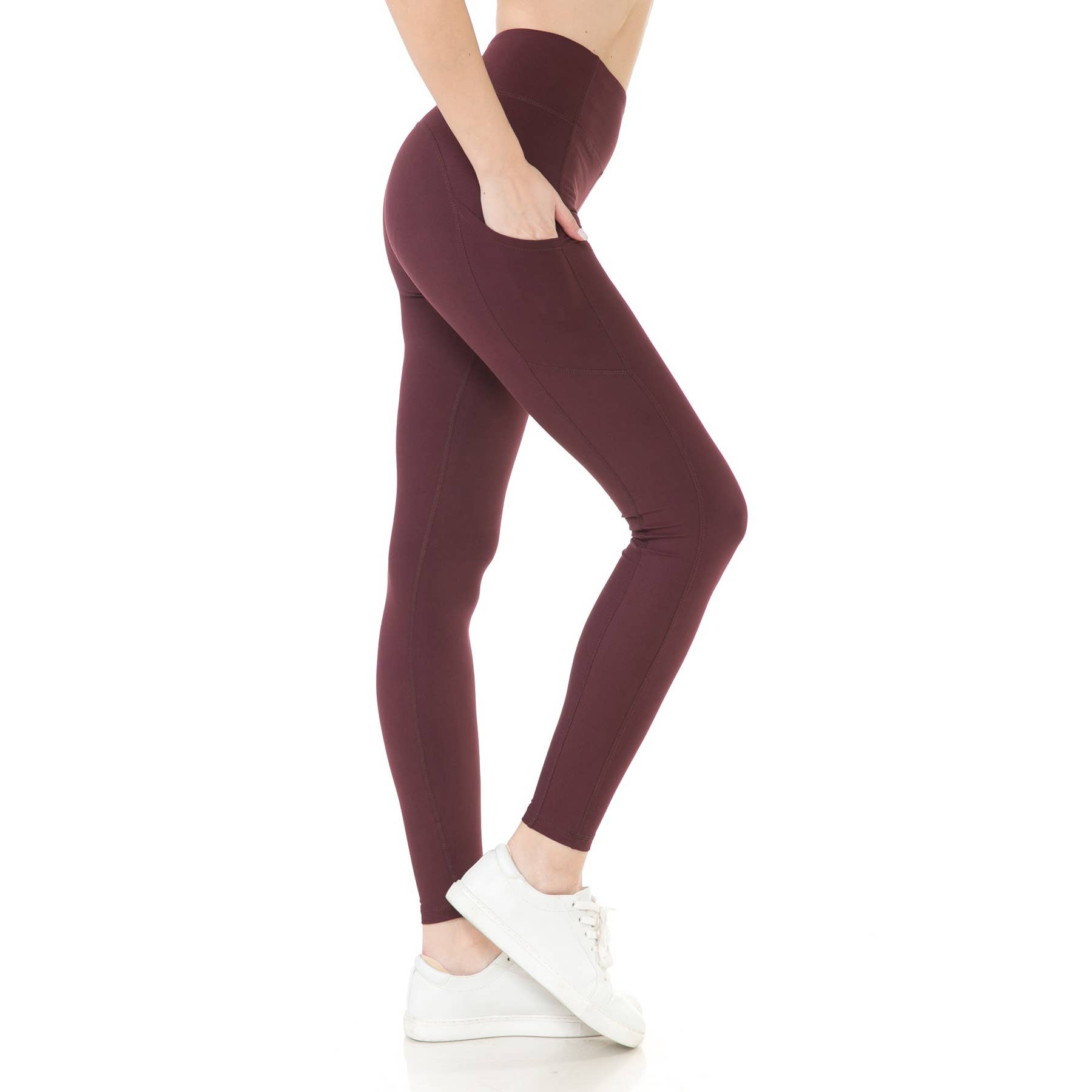 Leggings Depot - Venta al por mayor Leggings deportivos/cómodos - Mujer -  Leggins deportivos de cintura alta - Bolsillos laterales5