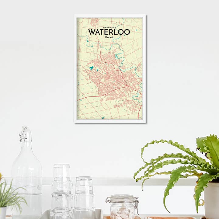 OurPoster.com - Wholesale Poster - Waterloo City Map Poster119