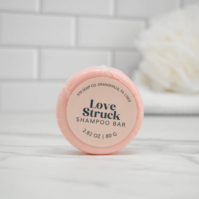 Love Struck Solid Shampoo Bar for wholesale by 570 Soap Company