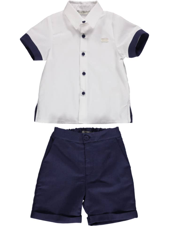 Marineblaues Jungen-Set für den Großhandel von Piccola Speranza