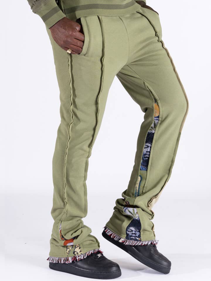 Pantalon de jogging F1959 Frost Blow Frenchterry - Olive pour la vente par Makobi