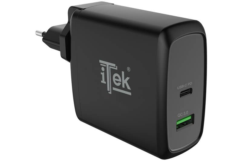 ITEK - Wholesale Portable Charger - 60W Wall Charger, 6A (2x3A) with 2 Ports1