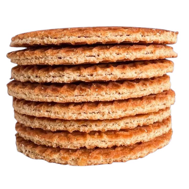 Dutch Waffle Company Stroopwafel Cookie - Wholesale Cookie - 8-Pack Traditional Caramel Stroopwafels (96ct)
