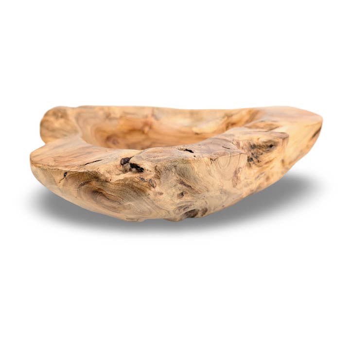 baligood - Wholesale Serve Bowl - Natural Edge Wood Bowl, Teakwood Bowl, Wooden Salad Bowl, Teak Serving Bowl, Natural Wood Bowl, Organic Wood Bowl, Wood 9