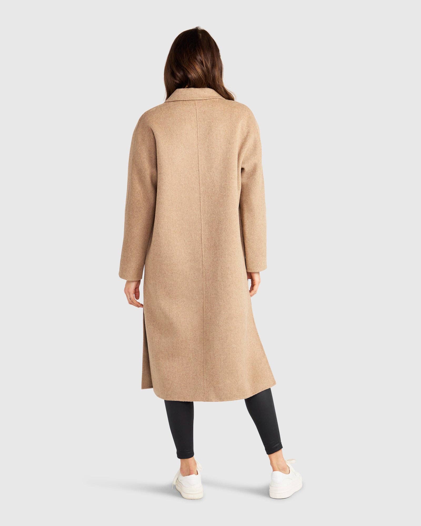 belle & bloom - Wholesale Coat - Women's - Guestlist Oversized Double Breasted Coat - Oat3