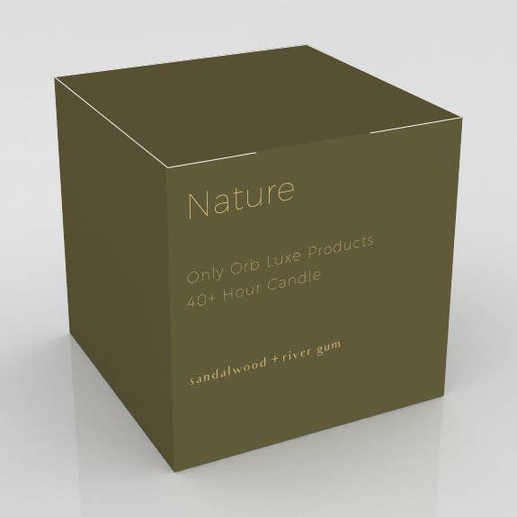 Nature Candle - Sandalwood + River Gum for wholesale by Only Orb