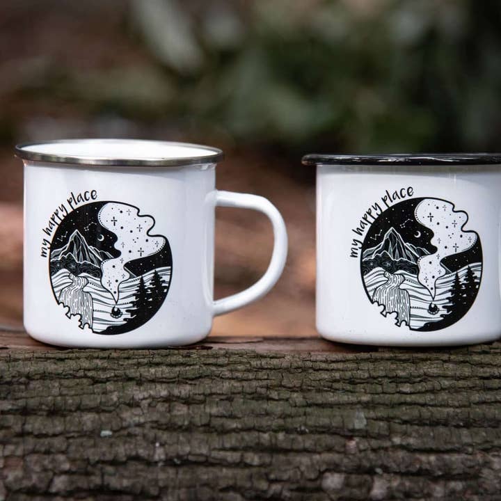 My Happy Place, Camping Mug for wholesale by Mountain Mornings