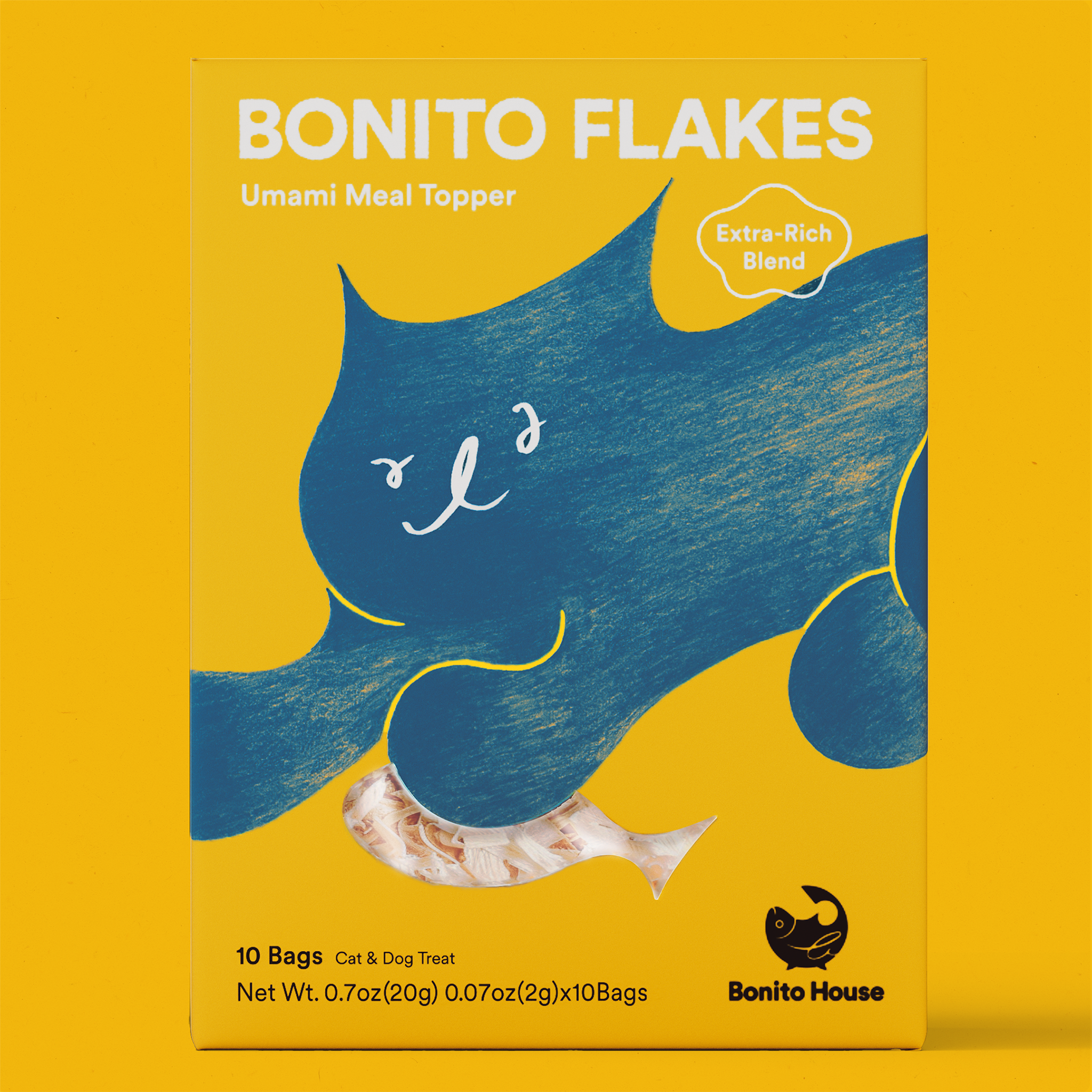 Bonito House - Wholesale Pet Treats - Cat - Umami Meal Topper: Bonito Flakes for Cats and Dogs1