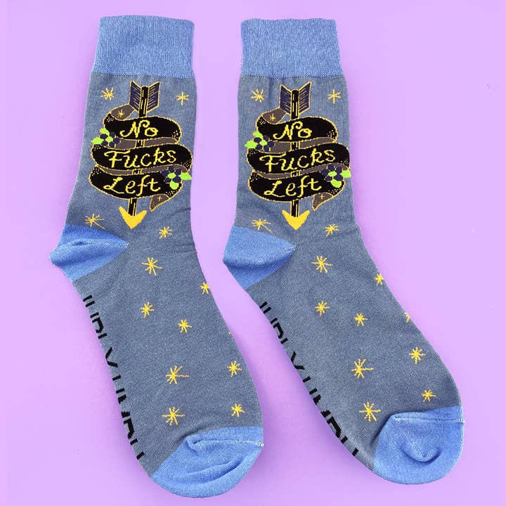 Jubly-Umph - Wholesale Socks – Unisex - No Fucks Left Socks - Unisex Medium2
