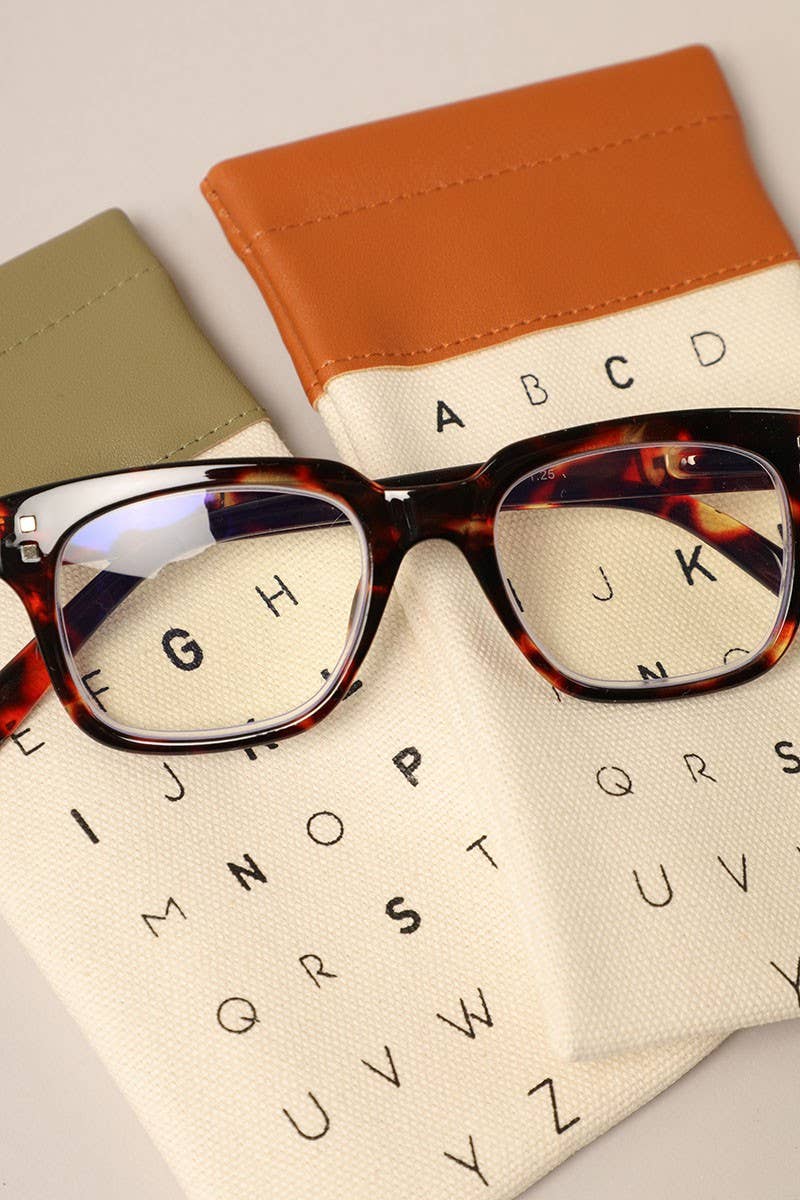  ASSORTED COLOR Alphabet Glasses Pouch Eyewear Sleeves for wholesale on Faire2