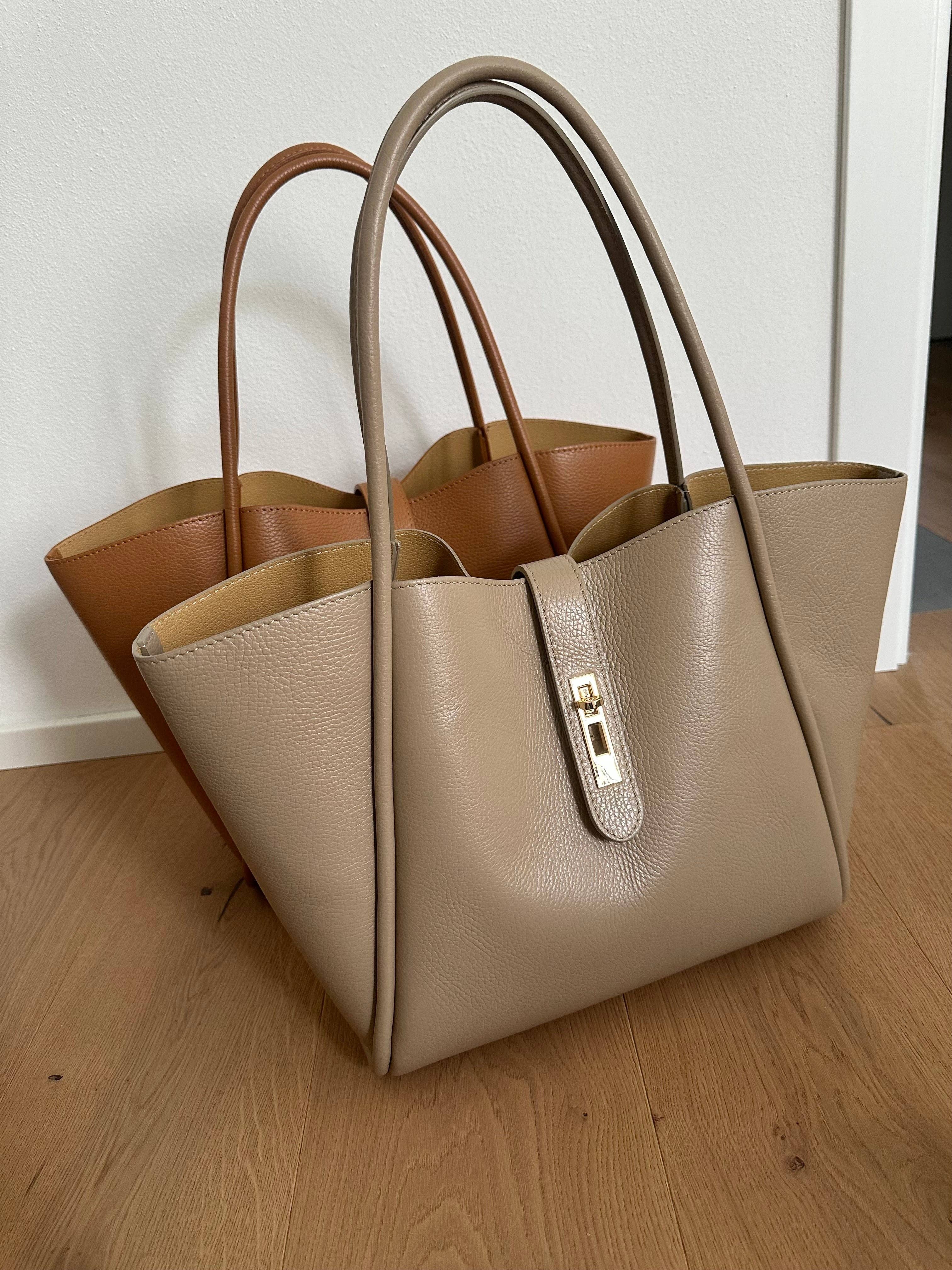 Zhade – Engroshandel Skuldertaske – til kvinder – LUCY stor taske i ægte hamret læder2