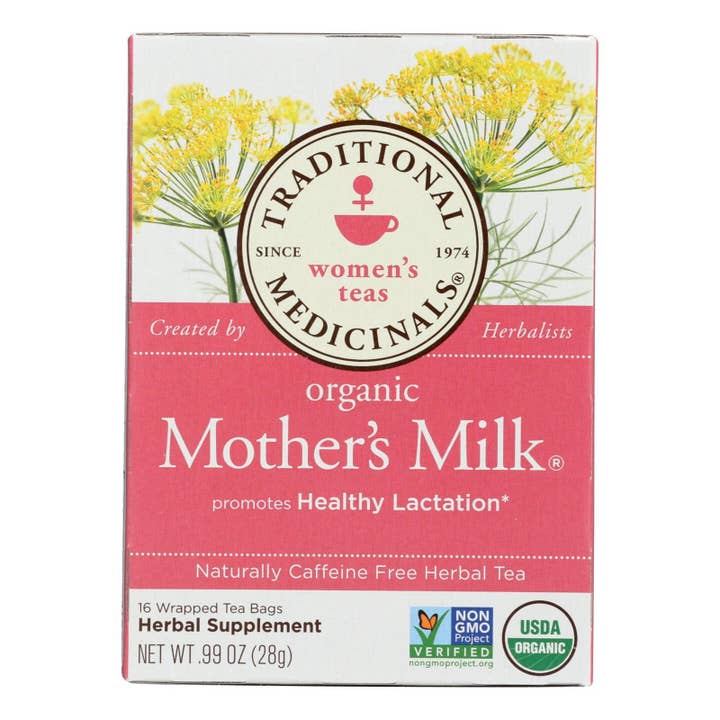 Ware Spark - Wholesale Nursing Tea - Maternity - Traditional Medicinals Organic Mother's Milk Herbal Tea - 16 Tea Bags - Case Of 6