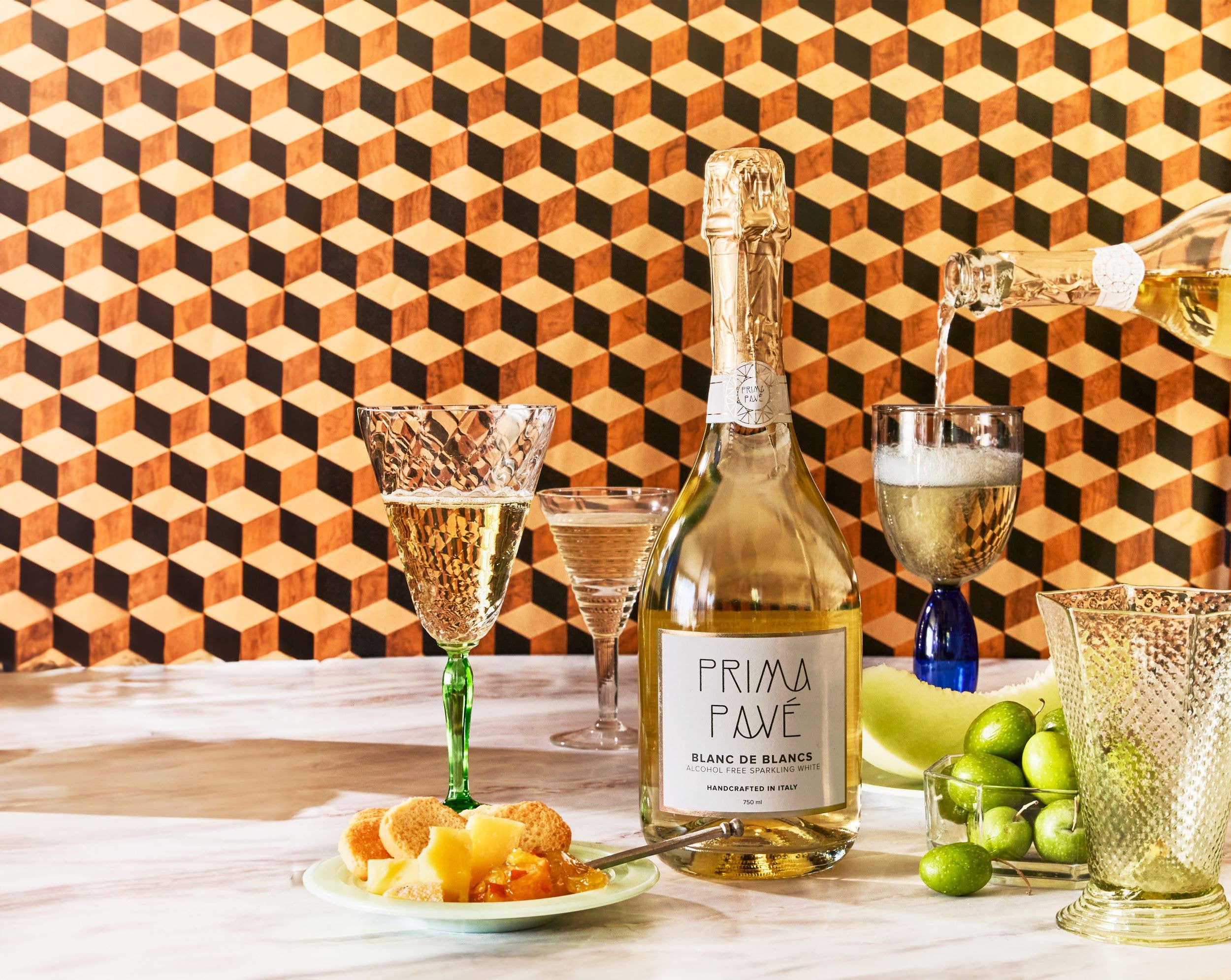 Prima Pavé - Wholesale Non-Alcoholic Spirits/Wine/Beer - Blanc de Blancs - 12 Bottle Case1