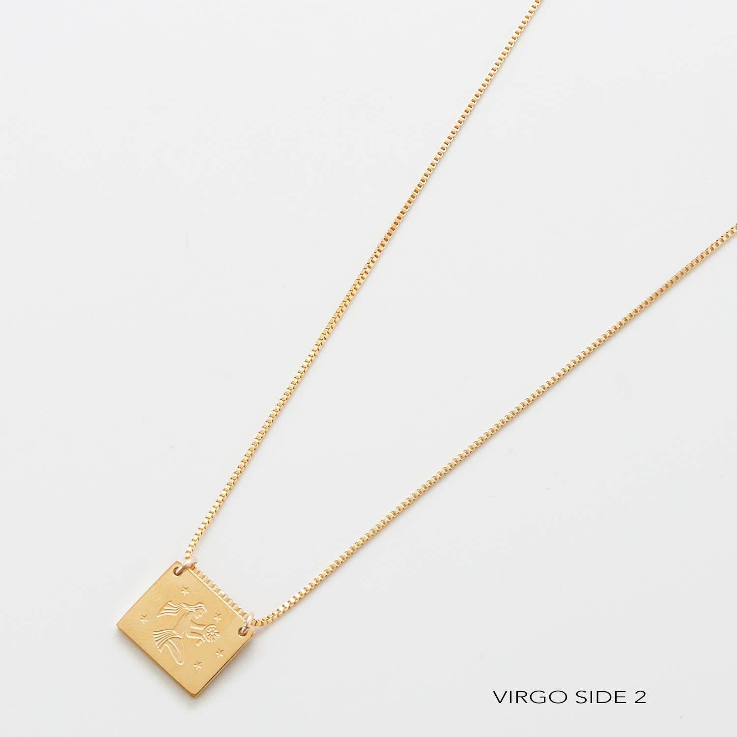 Admiral Row Jewelry - Wholesale Pendant/Charm Necklace - Zodiac Double-Sided Astrology Gold Filled Necklace - Personalization Jewelry22