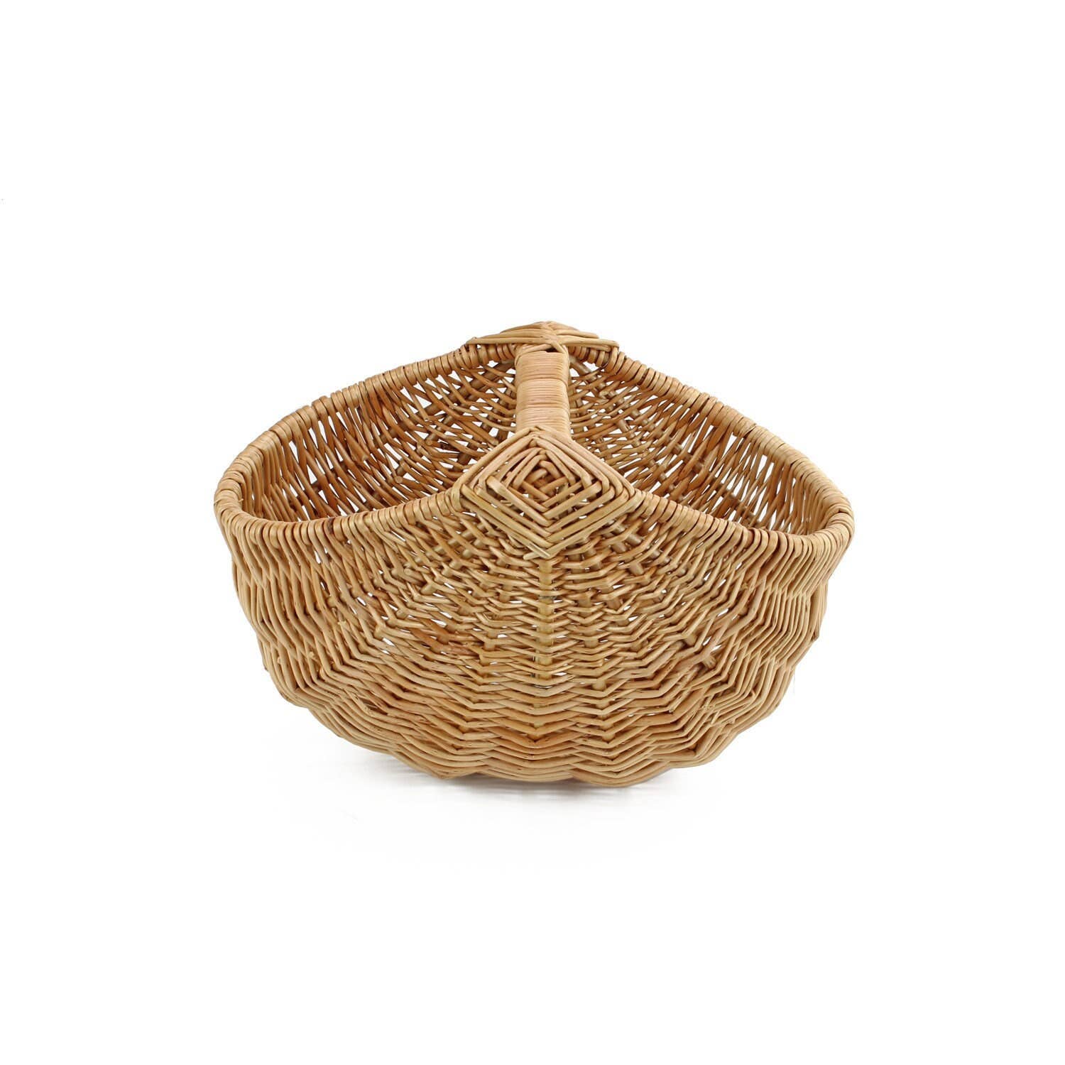 Gadsby – wholesale Basket – Small Rounded Wicker Garden Foraging Storage Trug0