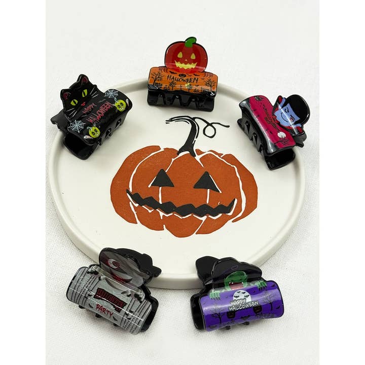 Halloween Theme Mini Hair Claw Clip for wholesale by Love and Repeat