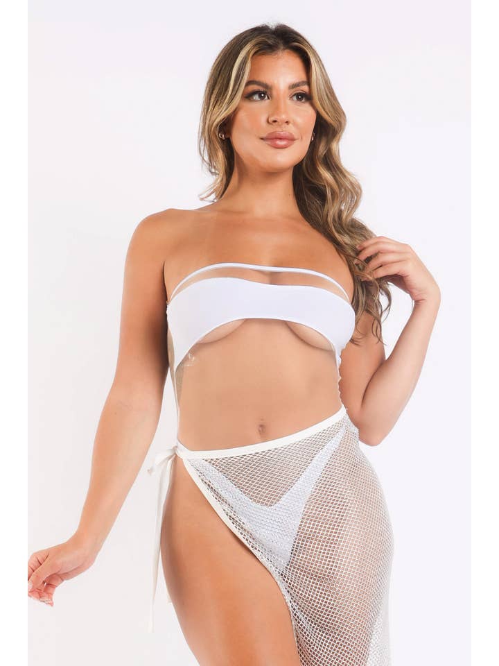K Too - Wholesale Swim cover-up – Women’s - Sheer Mesh Sunsuit
