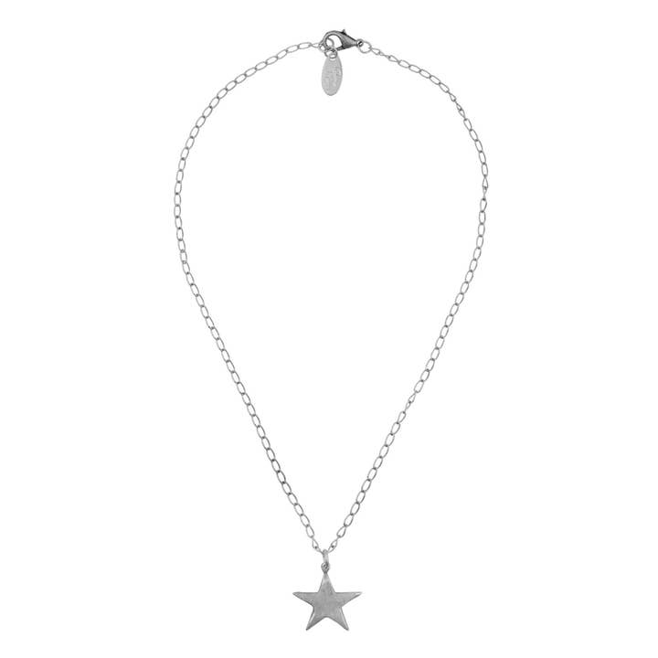 Ciondolo stella catena argento placcato argento per la vendita all'ingrosso da parte di Gloria Mago