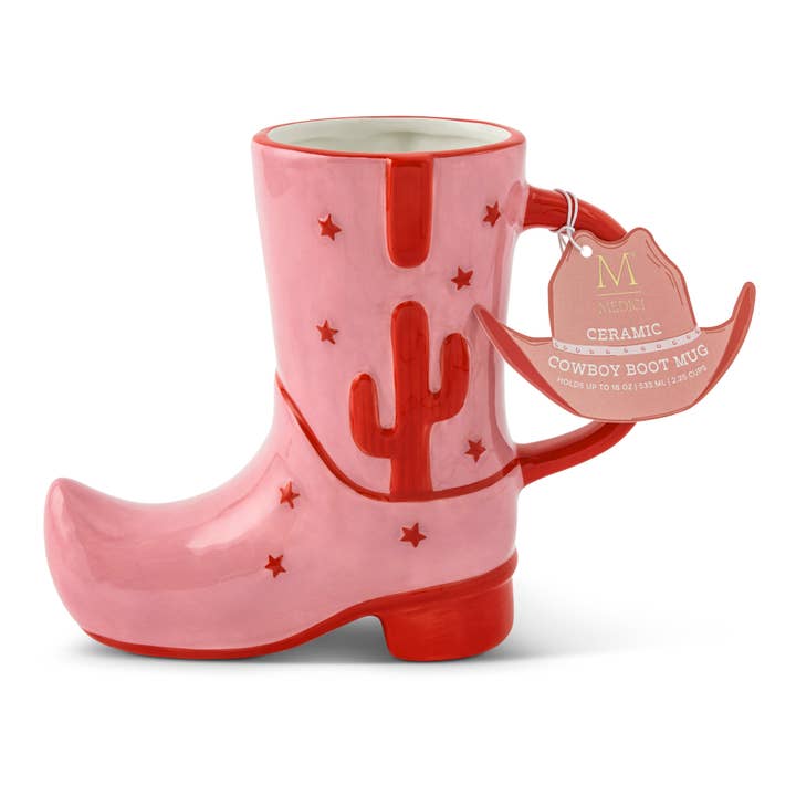 Core Home - Wholesale Coffee Mug - 18oz Cactus Cowboy Boot Mug1