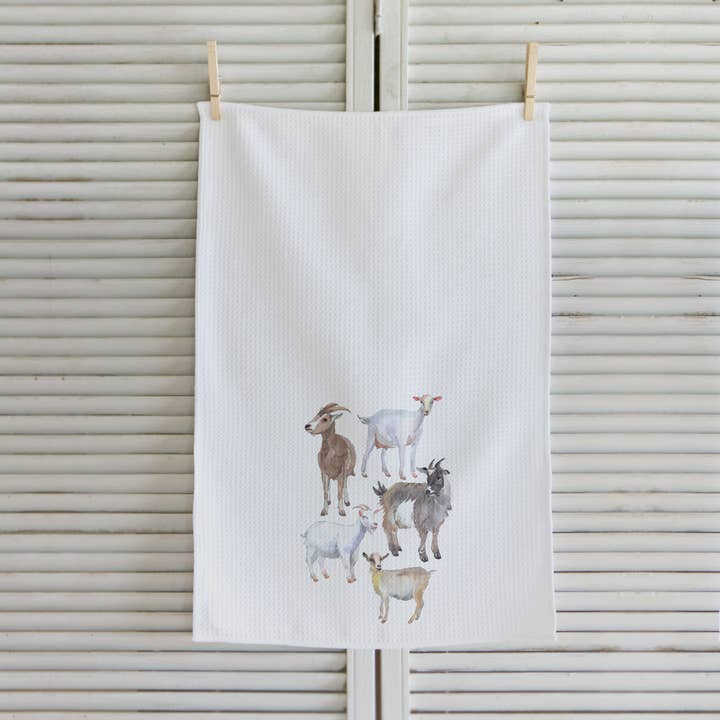 Middlefork & Co. - Wholesale Tea Towel - Goats Farm Animal Kitchen Tea Towel Farmhouse Gifts2