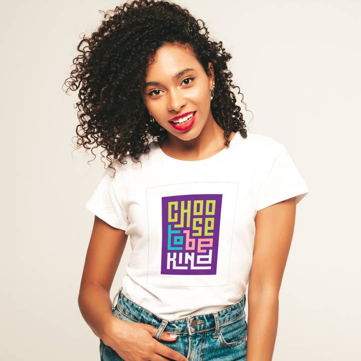 ST Wholesale - Wholesale Screen Printed T-Shirt - Women's - Choose to Be Kind0