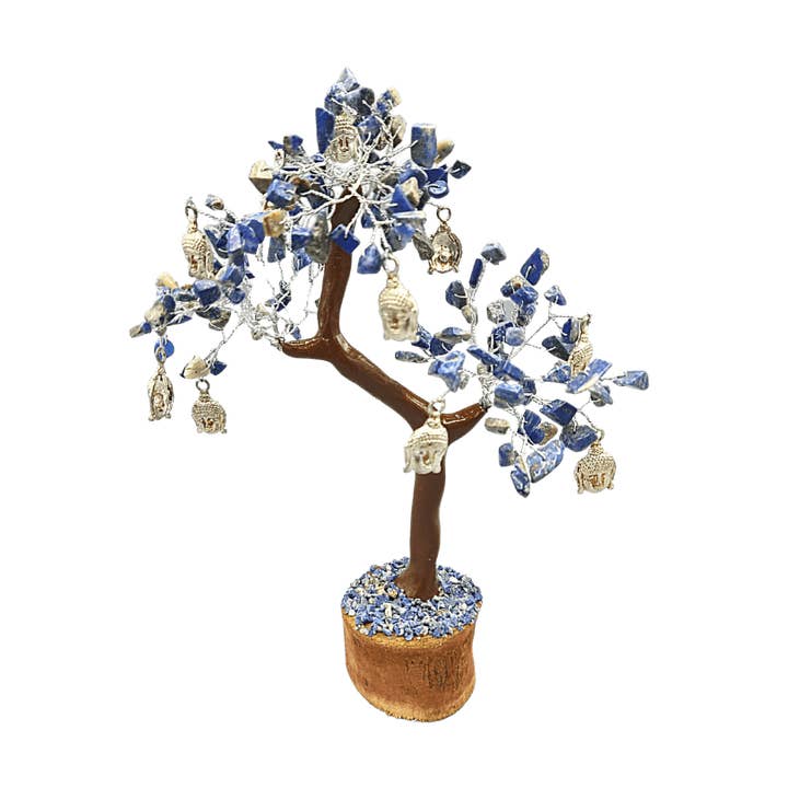 Lapislázuli Enlightement Gem tree Pequeño para venta al por mayor de Green Tree