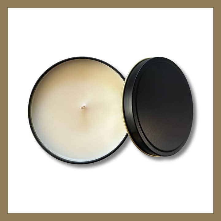 Plant Life - Wholesale Travel Candles - 8 Oz. Private Label Matte Black Tin