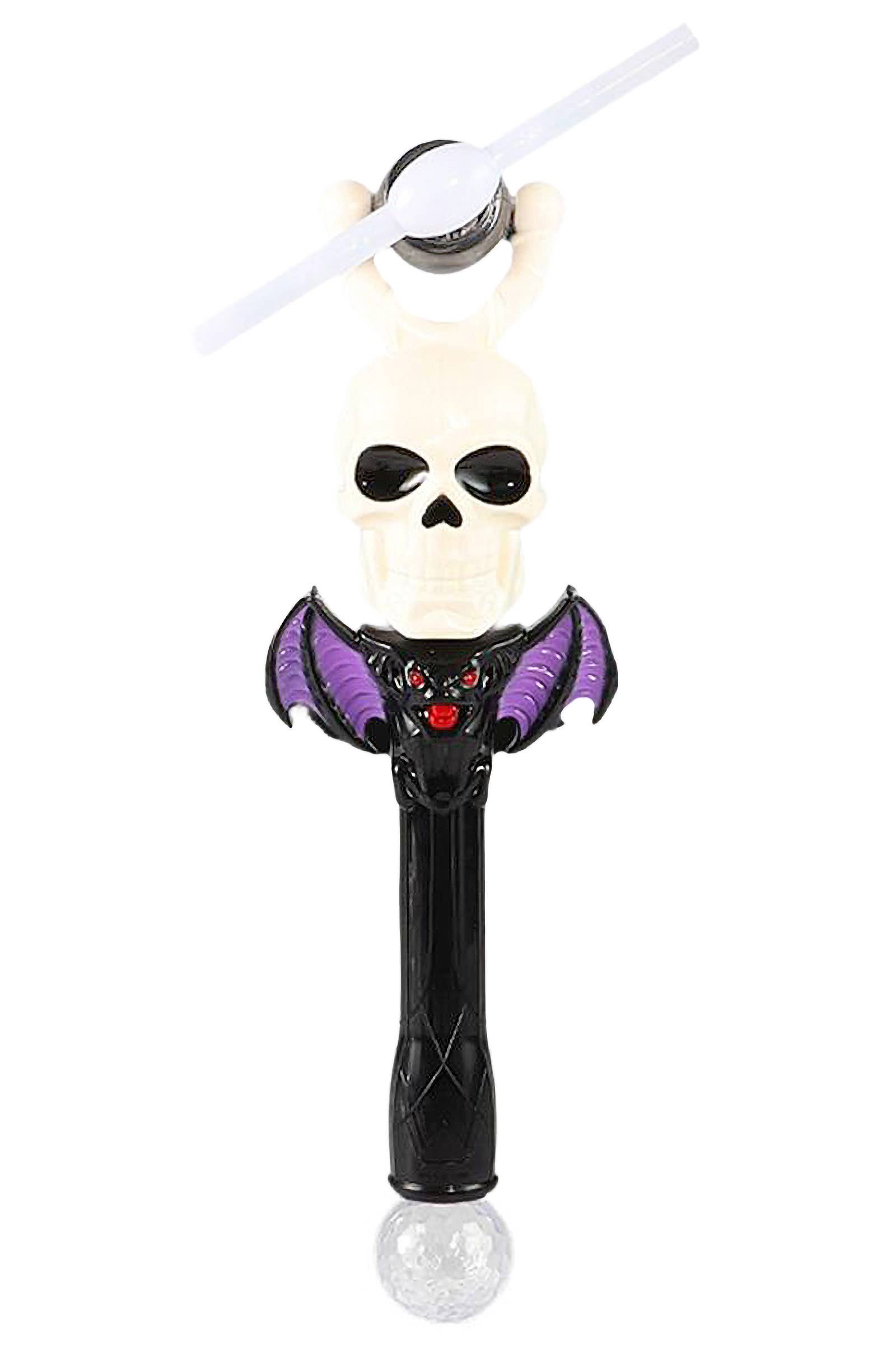 ASSORTI Halloween LED Draaiende Pompoen, Geest en Schedel Lichtstok voor groothandel op Faire5