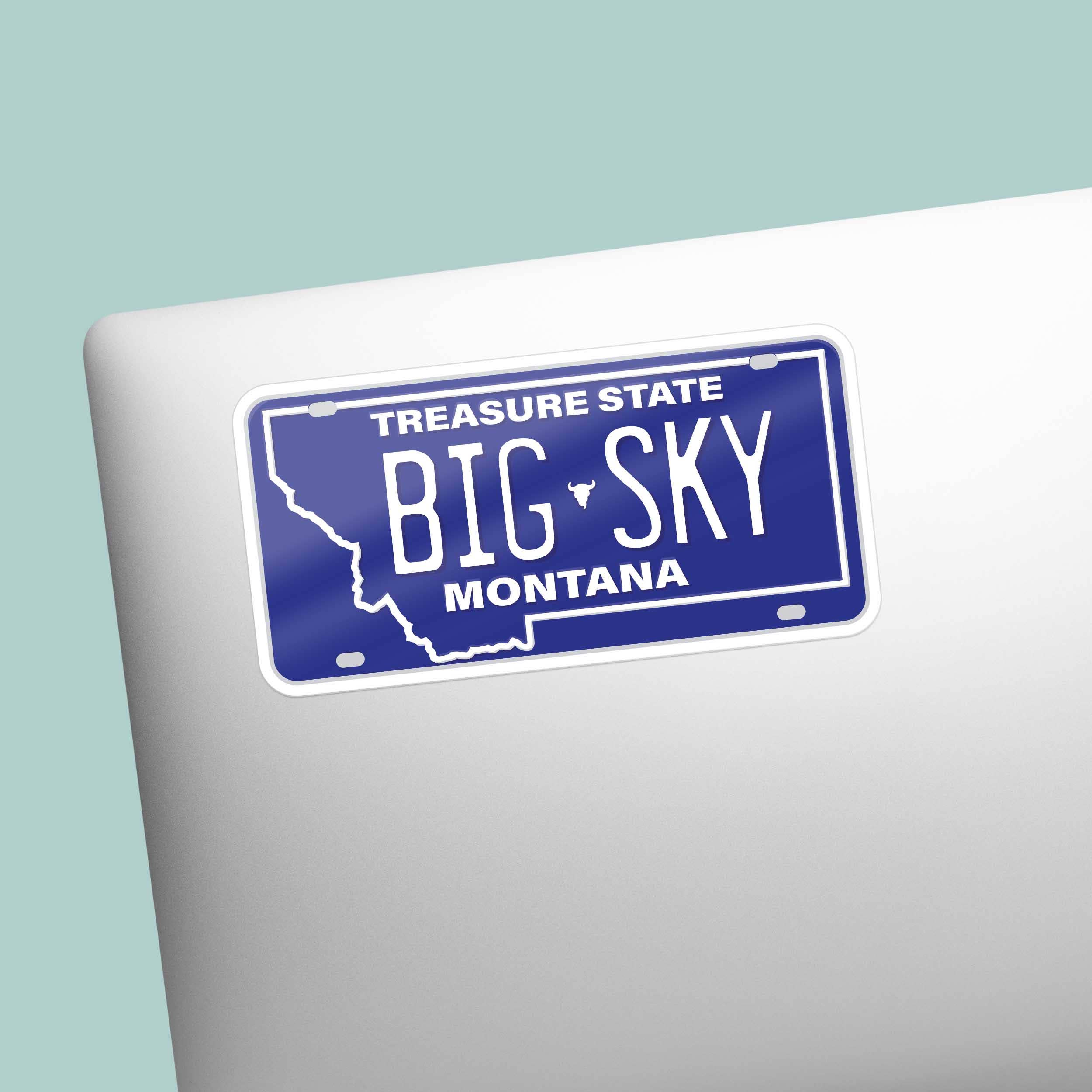 Sentinel Supply - Wholesale Sticker - Big Sky Montana Bumper Sticker - MT Plate Decal for Laptop1