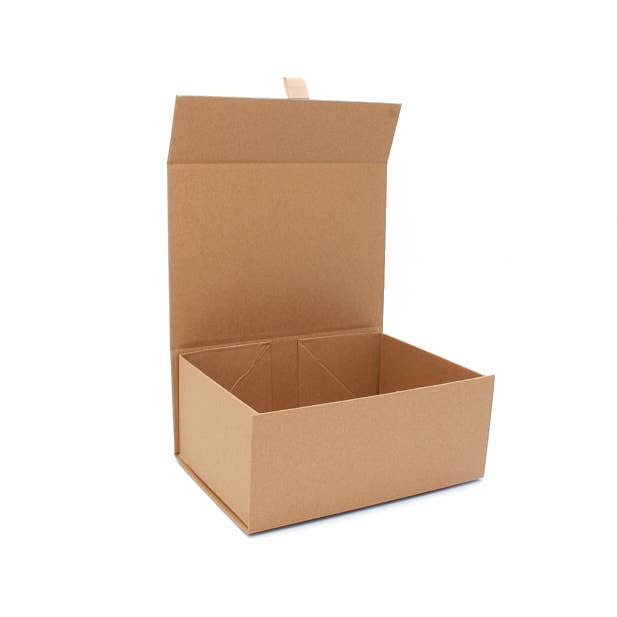 Inca UK - Wholesale Gift Box - 22x16x9.5cm. Kraft Fold Flat Gift Box. Magnetic Closure
